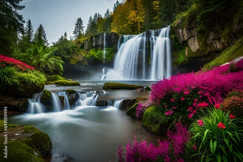 waterfall in plitvice national park © feroooz arts