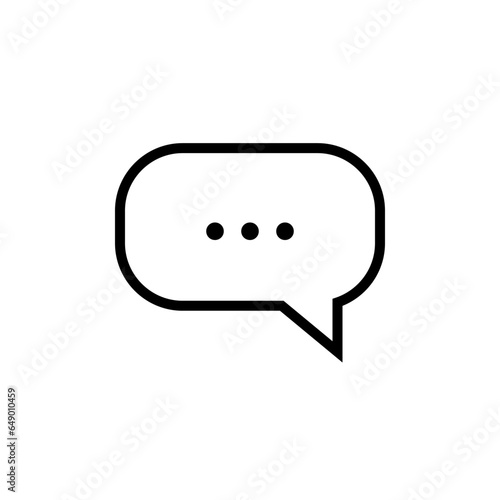 vector text bubble on white background