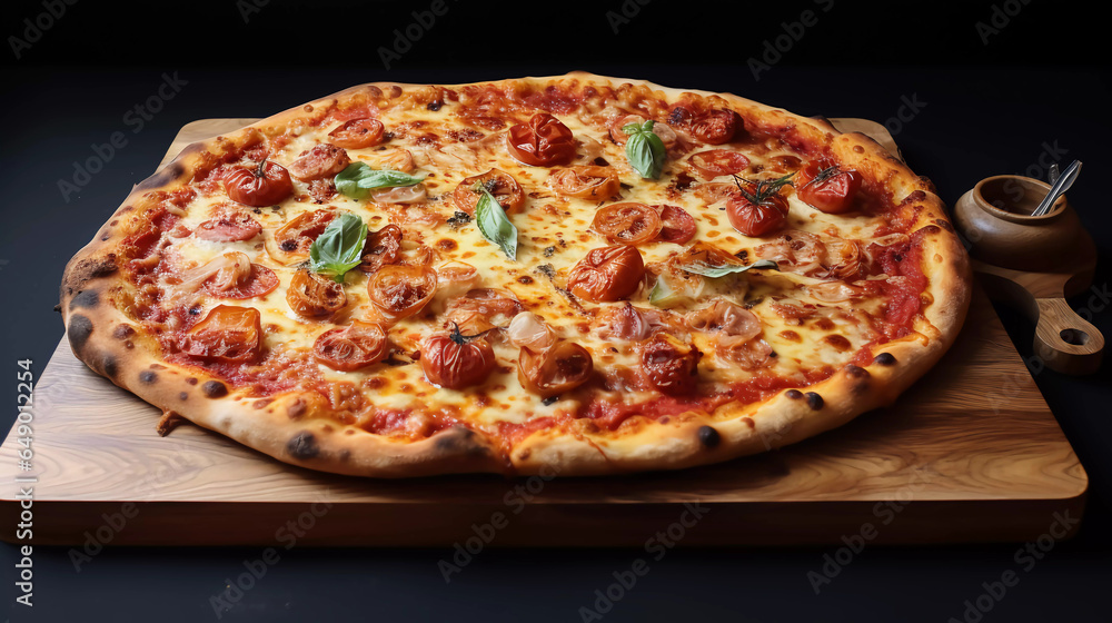 Portrait of an Italien pizza 