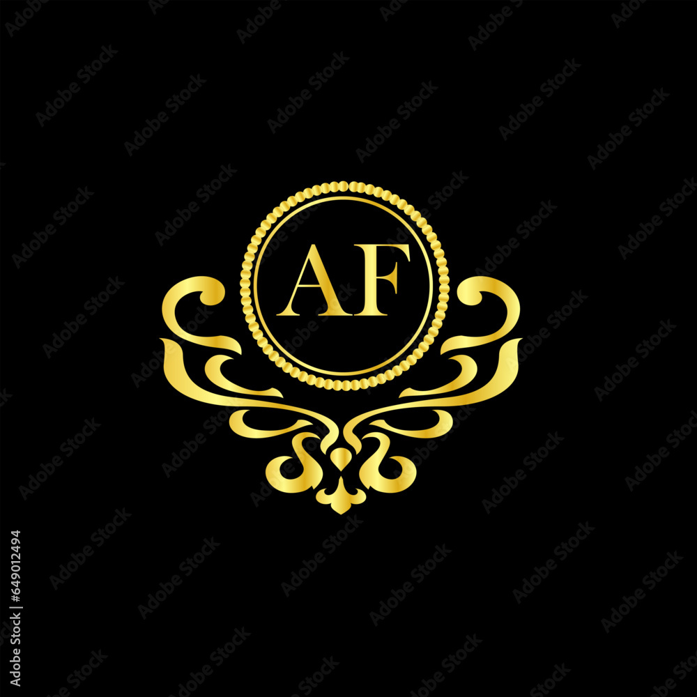 af vector design luxury logo template af vector design luxury logo template