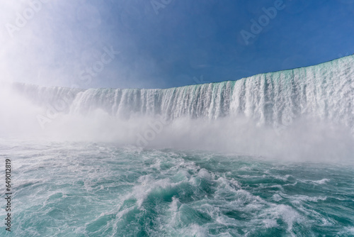 Niagara Falls Horseshoe Waterfall, view from the water photo