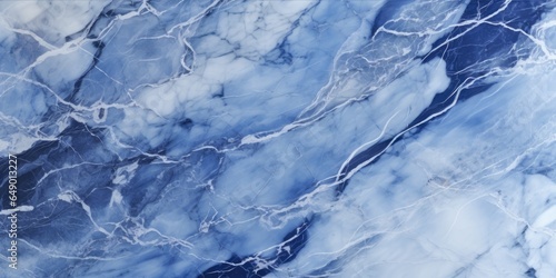 Luxury white blue marble texture background design, generative ai