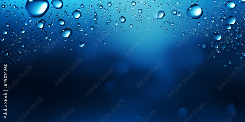 Textured blue water drops abstract background Textured blue water drops abstract background