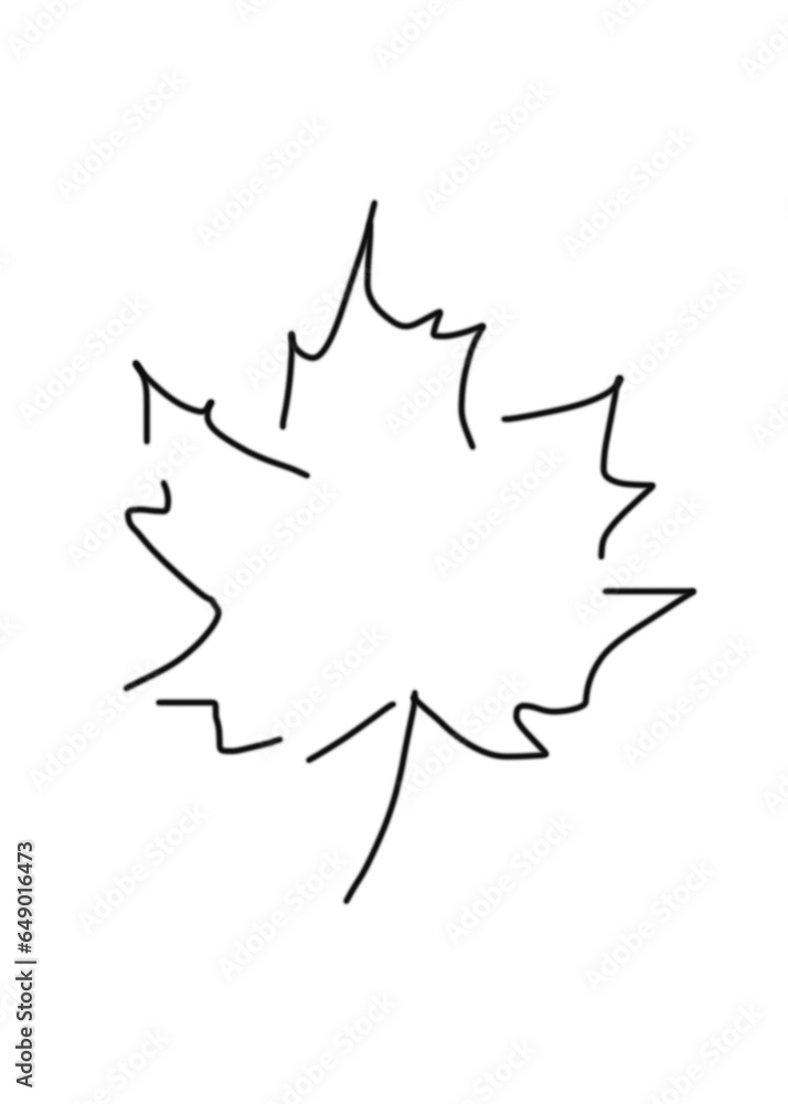 Autumn falling chestnut leaf, autumn leaf outline Autumn falling chestnut leaf, autumn leaf outline