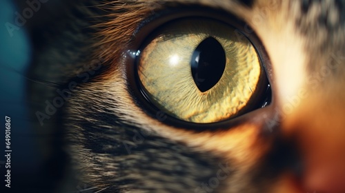 A close up view of a cat's eye © Maria Starus
