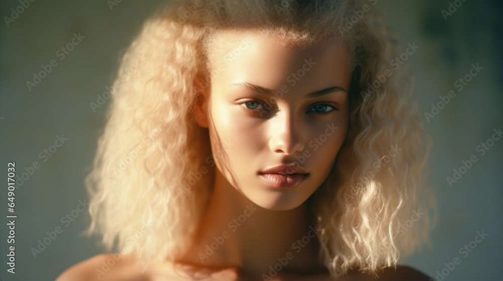 A woman with blonde hair posing for a picture A woman with blonde hair posing for a picture