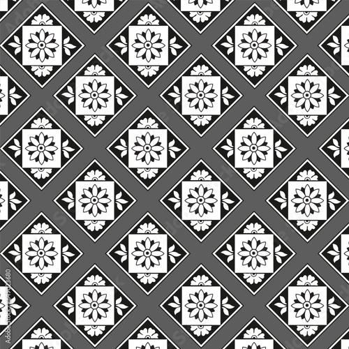 A monochrome pattern with squares