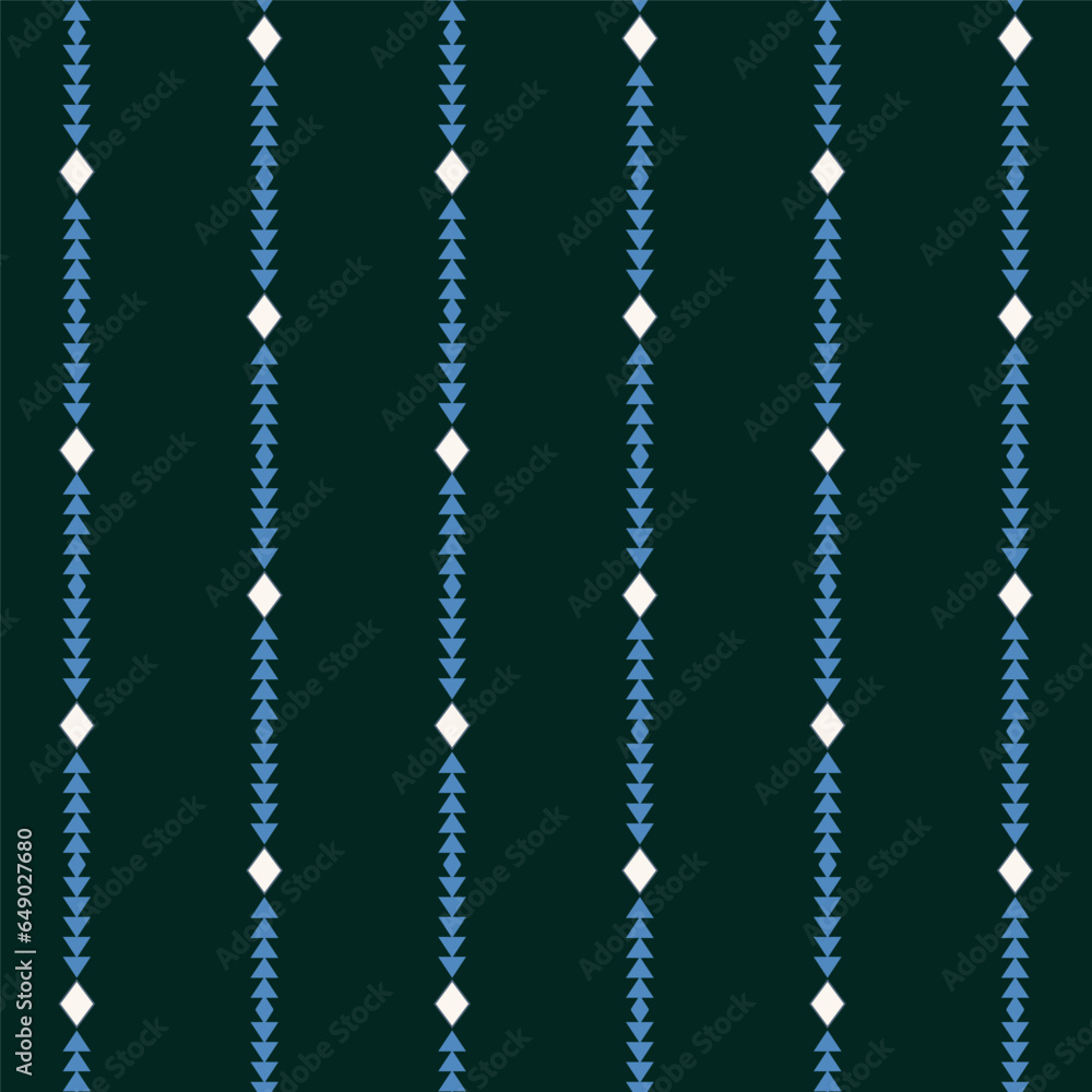 A black background with blue and white arrows like trees, seamless repeated A black background with blue and white arrows like trees, seamless repeated