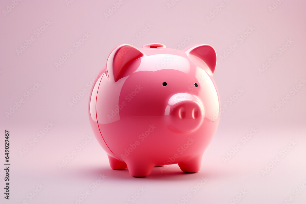 Savings in a Cute Piggy Bank Savings in a Cute Piggy Bank