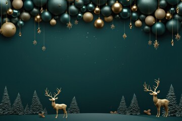 Green Christmas background