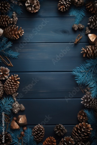 Dark blue Christmas background