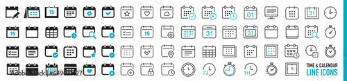 calendar collection icons