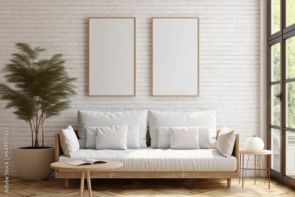 Poster interior mock up Poster interior mock up