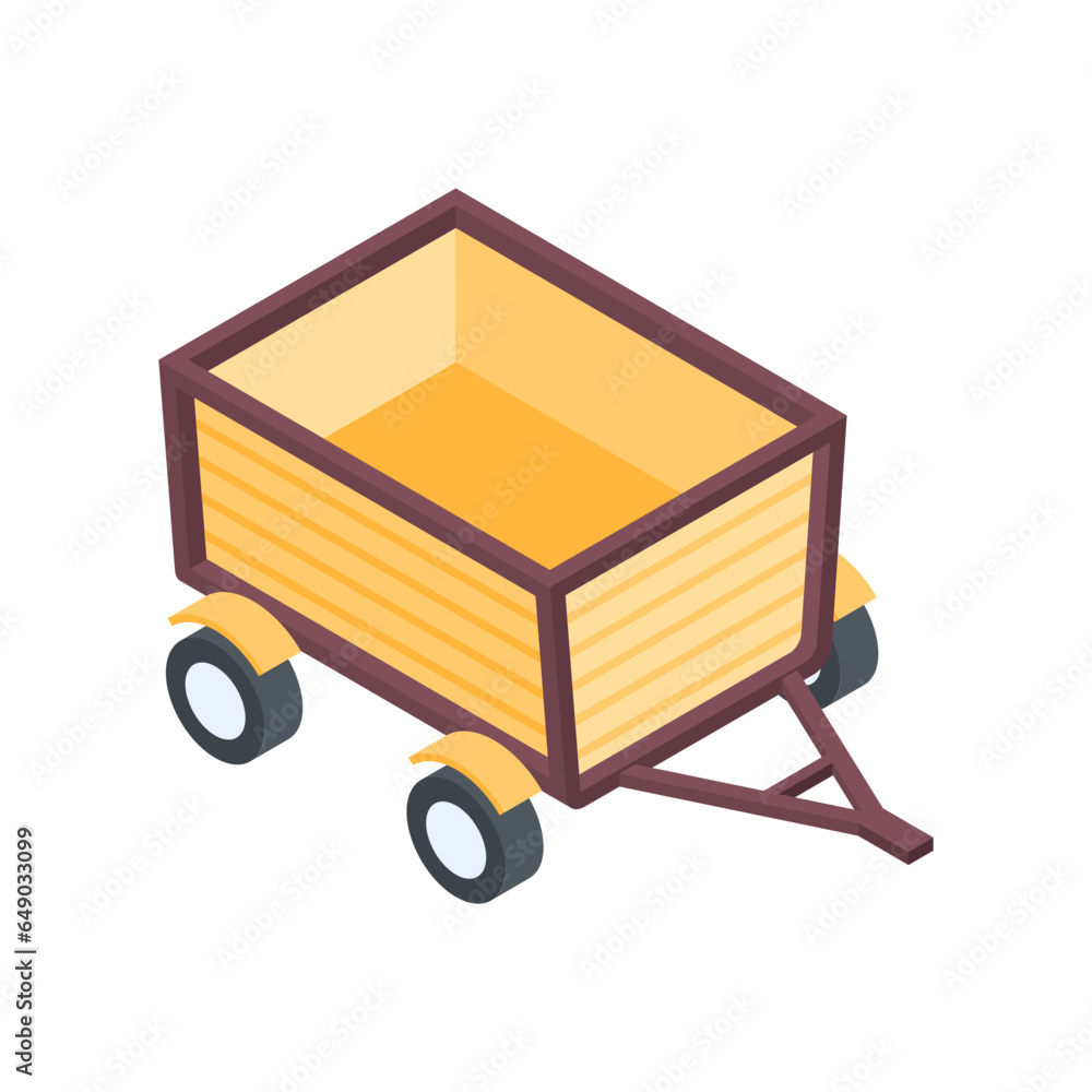 Farming and Gardening Isometric Icon Farming and Gardening Isometric Icon