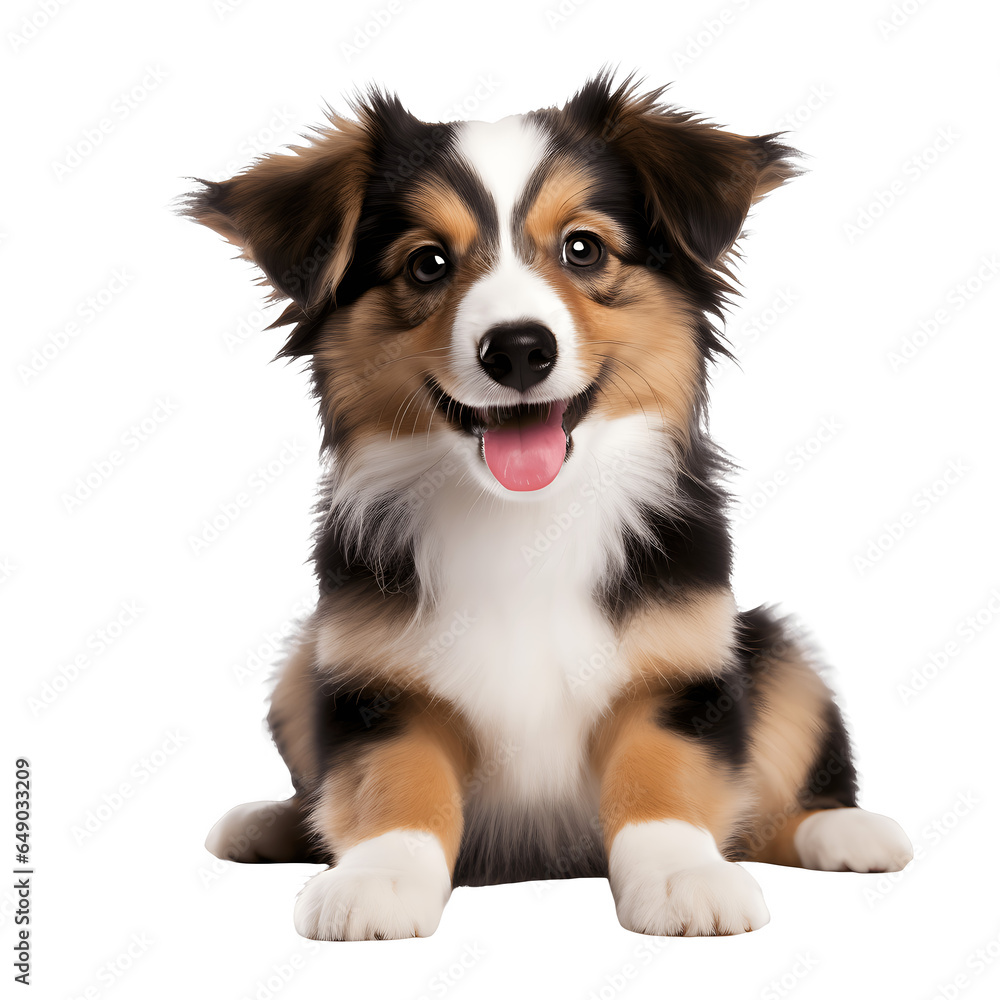Cute puppy,  no background