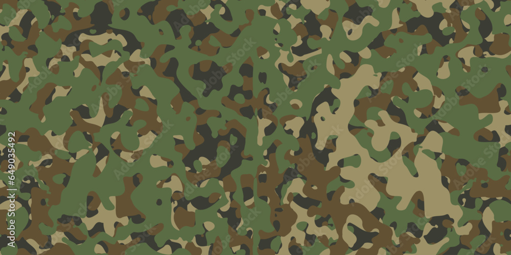 Fototapeta premium Military camouflage green background. Abstract military background