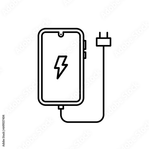  phone charging - vector icon