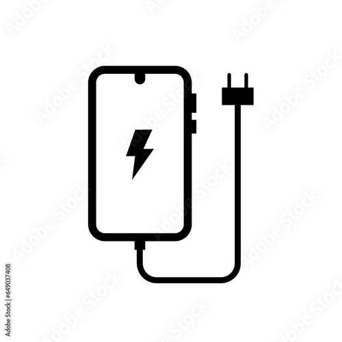  phone charging - vector icon