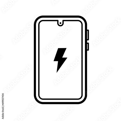 phone charging - vector icon