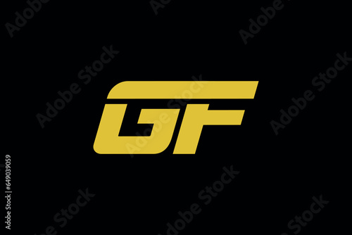 G F FG G F  initial logo design vector graphic idea creative