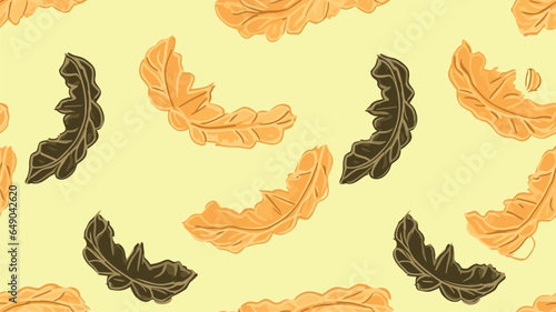 Graphic oak leaves on a pattern. Pattern for fabric, textile, wallpaper, wrapping paper, scrapbooking