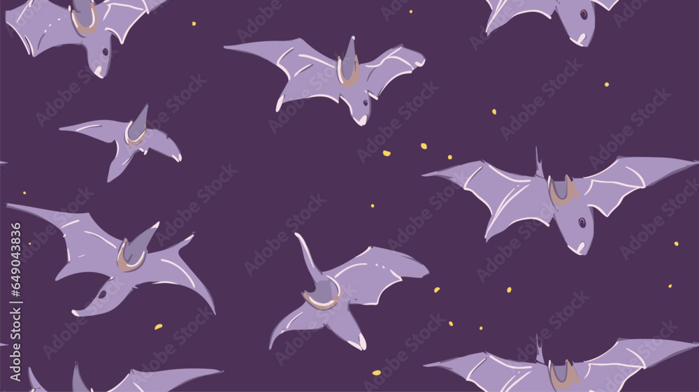 pterodactyl pattern. Purple pattern. Children's pattern for textiles, napkins, linen.