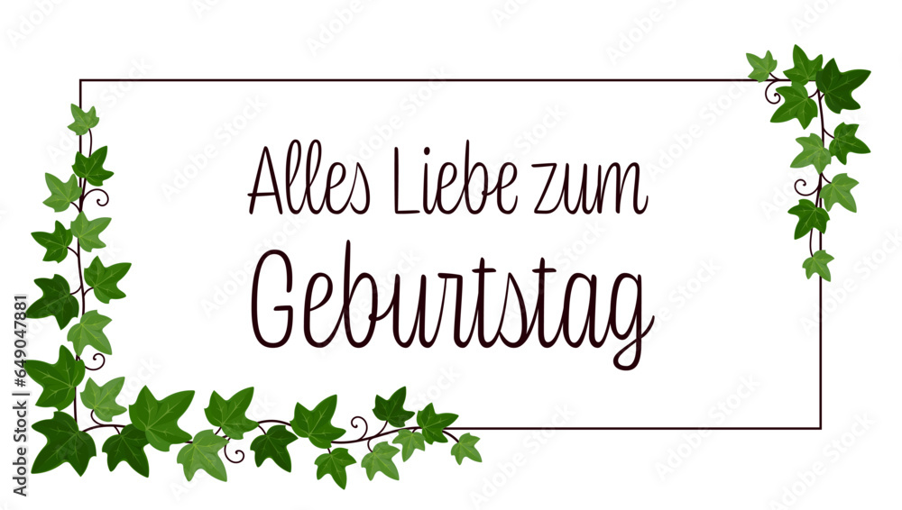 Alles Liebe Zum Geburtstag Schrift