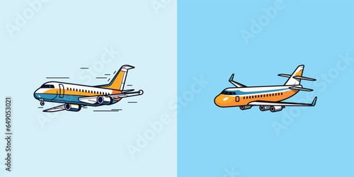 airplane vector clip art illustration