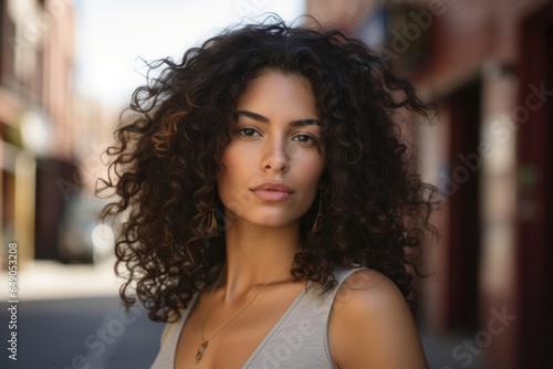 Alejandra, a Latina woman, fearlessly confronts the structures of patriarchy both within her community and in wider society. Her warm brown skin, thick black curls, and striking eyes are