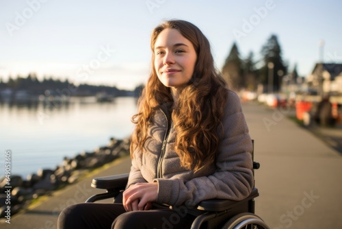 A young woman diagnosed with Muscular Dystrophy in her teens uses her situation as motivation. As an active member of the disability rights advocacy, she campaigns for the rights and inclusion photo