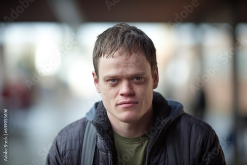 A tenacious man in his 30s, living with a learning disability, he takes every opportunity to reveal the abilities of those with disabilities, promoting the fact that intellect does not equate © Justlight