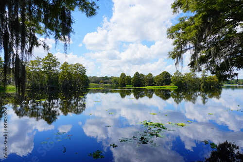 The landscape of Hillsborough river at Tampa, Florida 