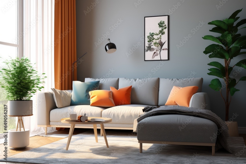 Modern family living room decoration renderings Modern family living room decoration renderings