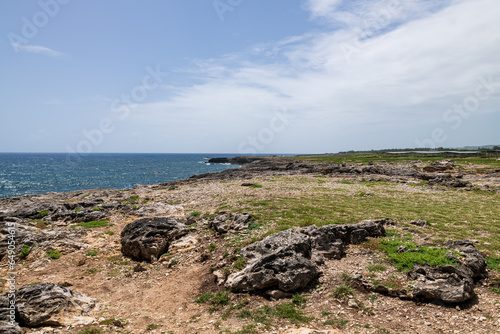 Barbados, Animal Flower bay: view of the rocky north atlantic coast. photo