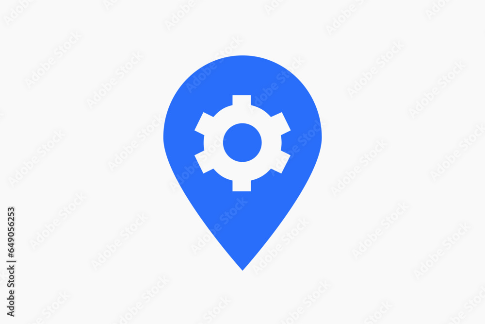 Geometric map options illustration in flat style design. Vector illustration. Geometric map options illustration in flat style design. Vector illustration.