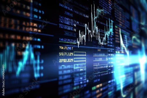 Stock market trading index technology background map