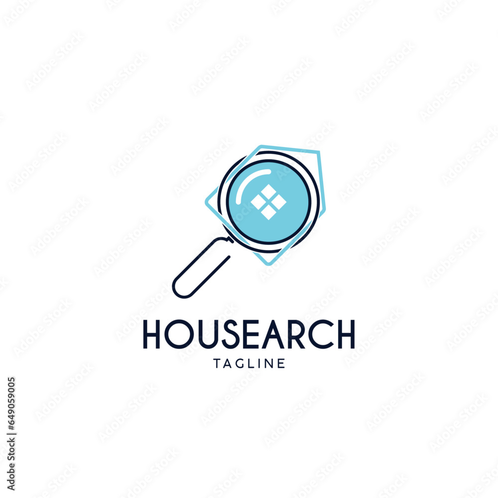 House Search Logo Symbol Design Template Flat Style Vector House Search Logo Symbol Design Template Flat Style Vector