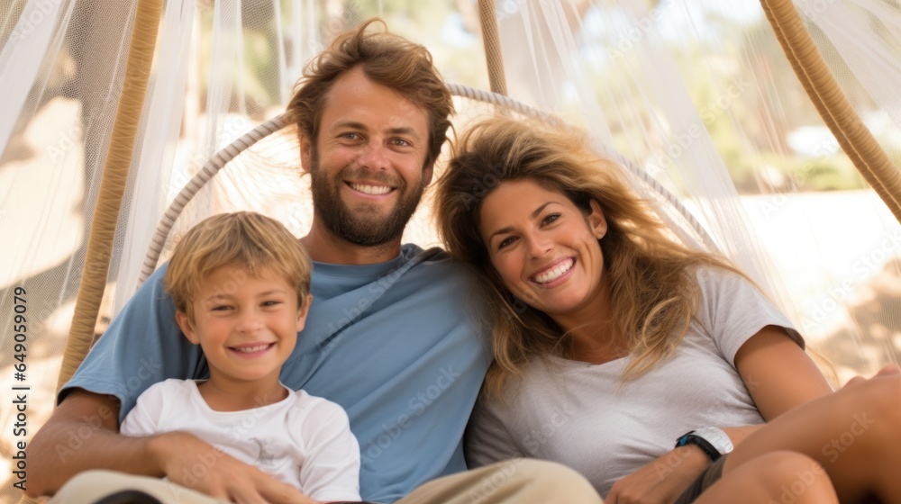 A family consisting of mother, father and child A family consisting of mother, father and child