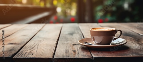 Coffee on book on table at home