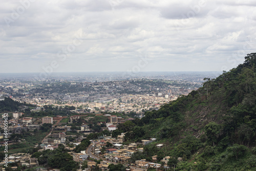 view of the yaounde city in Cameroon