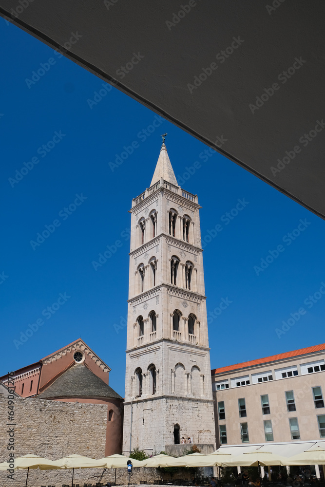 zadar tower dalmatia croacia