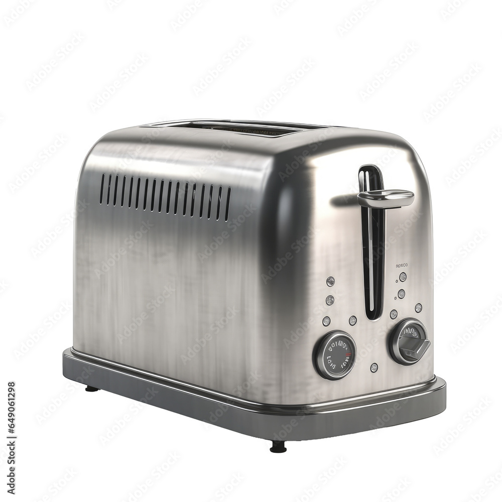 Toaster oven. Transparent background. Generative AI