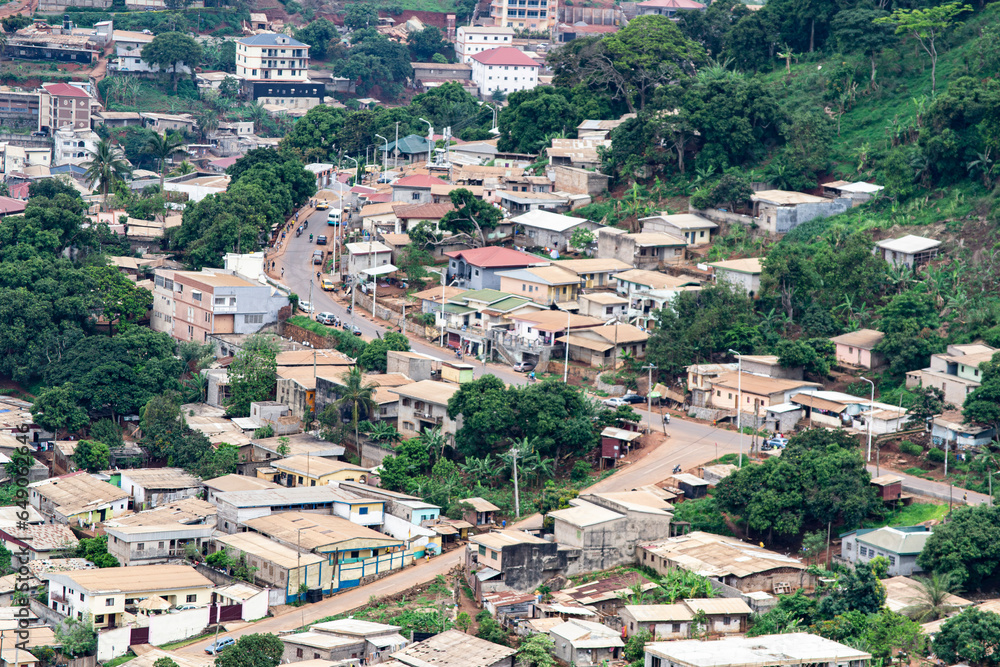 Obraz premium view of the city, yaounde, cameroon