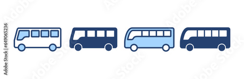 Bus icon vector. bus sign and symbol