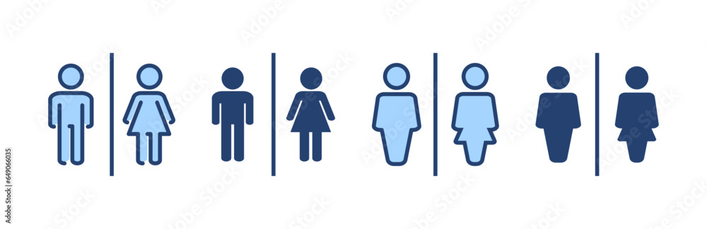Toilet icon vector. Girls and boys restrooms sign and symbol. bathroom sign. wc, lavatory Toilet icon vector. Girls and boys restrooms sign and symbol. bathroom sign. wc, lavatory