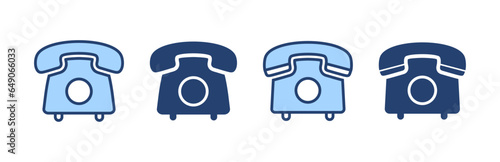 Telephone icon vector. phone sign and symbol