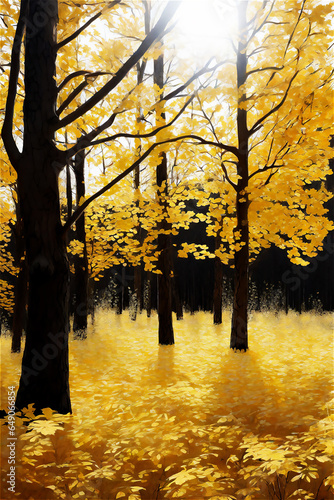 秋の風景　ジェネレーティブ AI