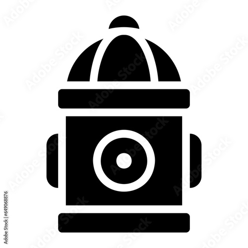 fire hydrant glyph icon