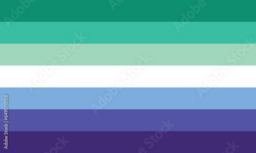 Gay Men Pride Flag. Gay men are men and male-aligned (helian) or masculine-aligned (phoebian) individuals who experience gay attraction to men Solarians and or masculine individuals. photo