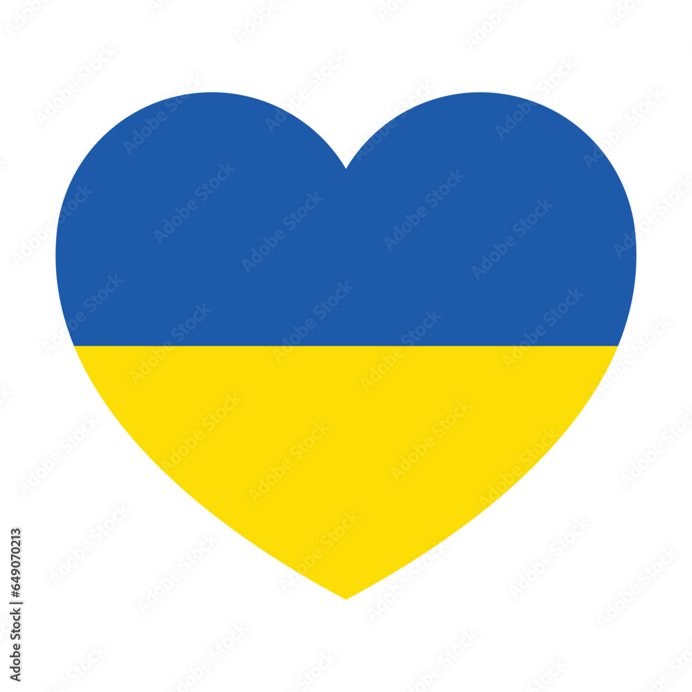 Flag of Ukraine Inside a Heart Shape. National Symbol. Ukrainian Flag Symbol. Ukrainian Country Symbol. Blue and Yellow Illustration. Stock Vector. Flag of Ukraine Inside a Heart Shape. National Symbol. Ukrainian Flag Symbol. Ukrainian Country Symbol. Blue and Yellow Illustration. Stock Vector.